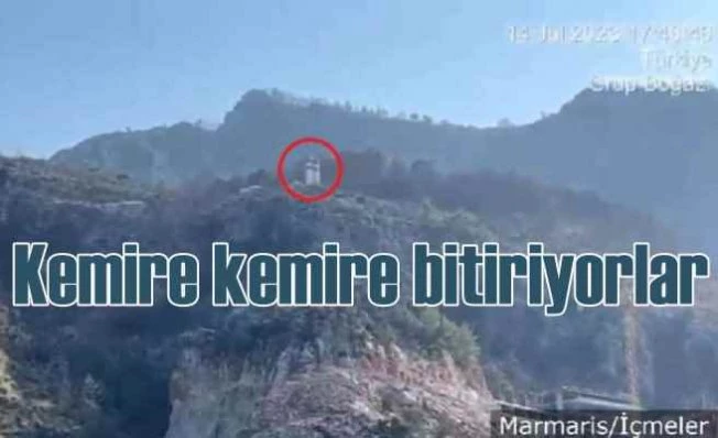 Marmaris Milli Parkı'na beton santrali