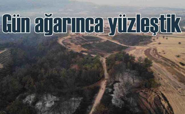 Çanakkale'de yangın| Felaketin büyüklüğü gün ağarınca ortaya çıktı
