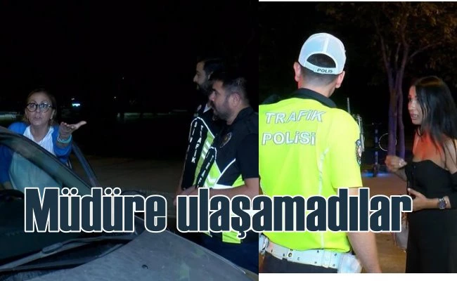 Denetime takılan vatandaş müdürle tehdit etti