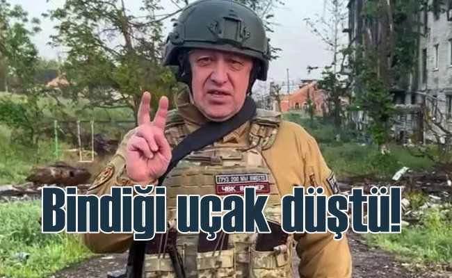 Wagner lideri Prigojin'i taşıyan uçak düştü