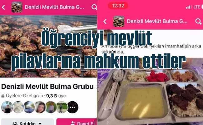 Gençler, öğle yemeğini mevlüt gruplarında buluyor