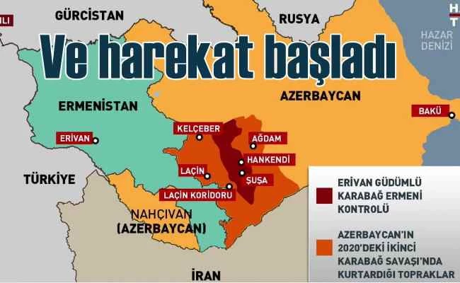 Karabağ'da terörist yapılara yönelik operasyon