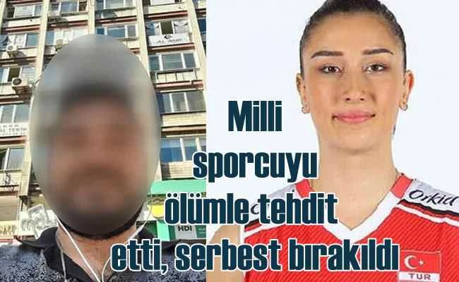 Milli sporcuyu ölümle tehdit eden memur serbest bırakıldı