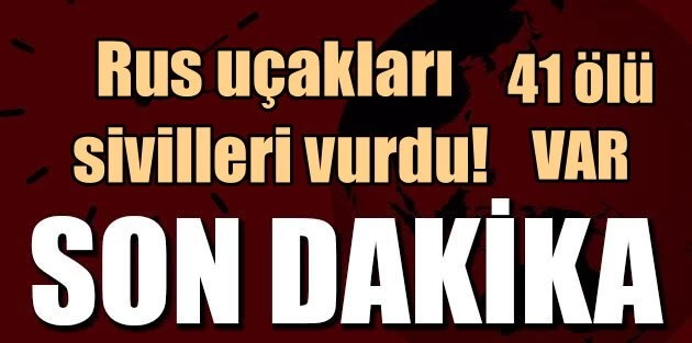 Rus uçakları Halep
